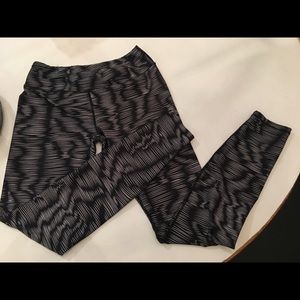 Black and white athletic pants